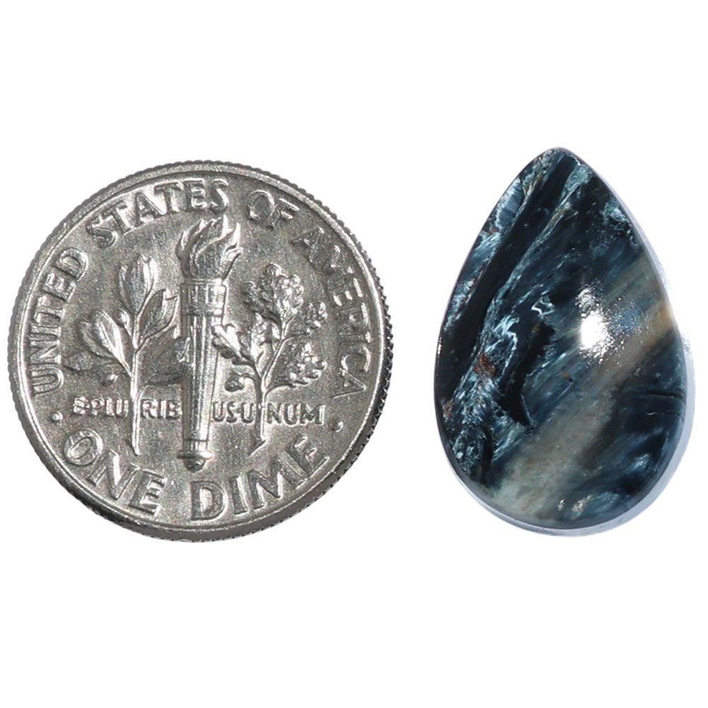 Pietersite 12.2x18.1x4.5 mm Pear Shape Polished Gemstone LS116-07154