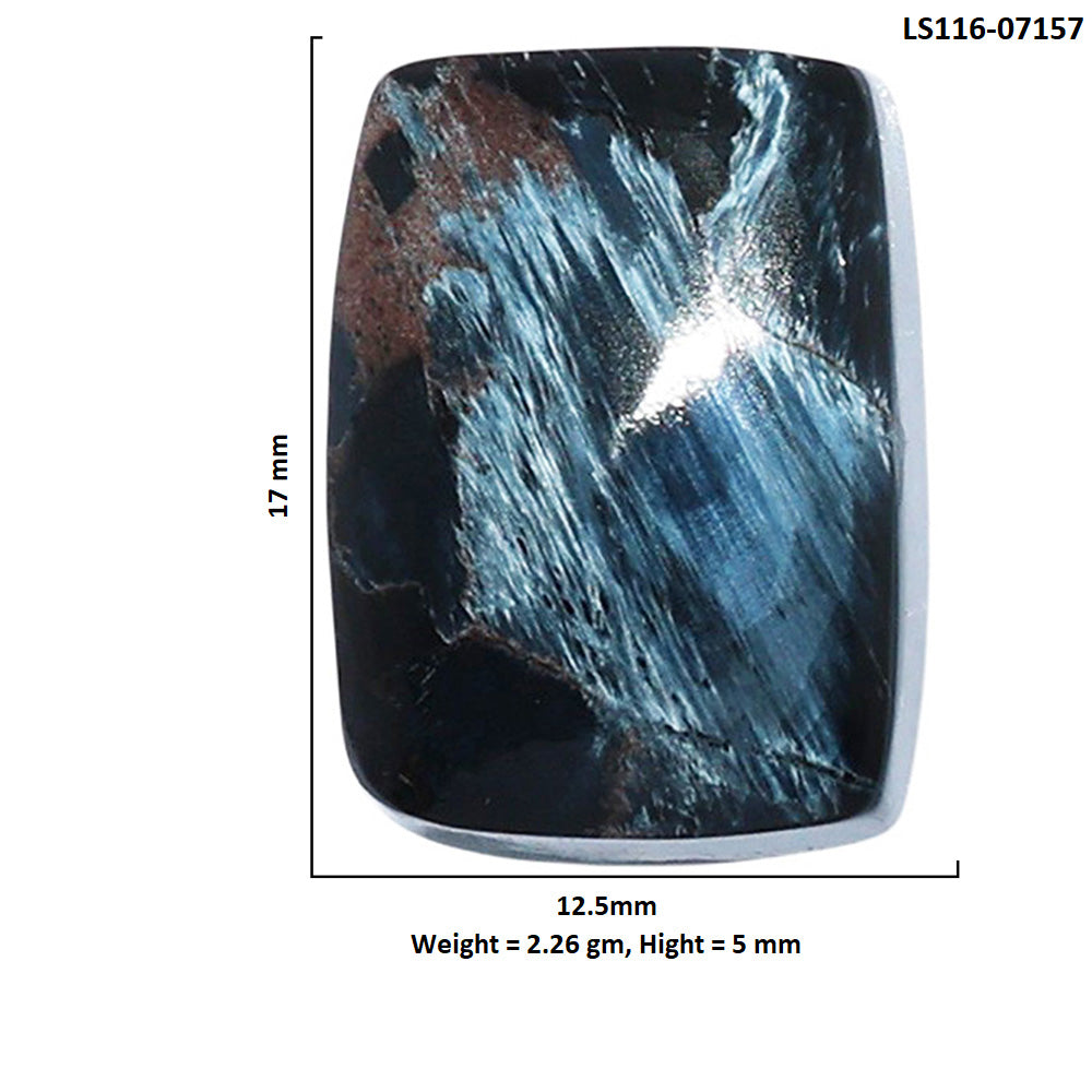 Pietersite 12.5x17x5 mm Cushion Shape Polished Gemstone LS116-07157