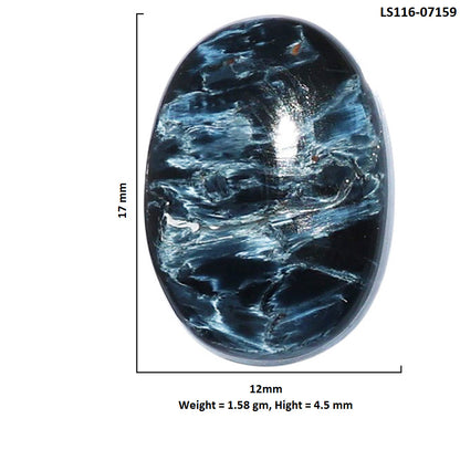 Pietersite 12x17x4.5 mm Oval Shape Polished Gemstone LS116-07159