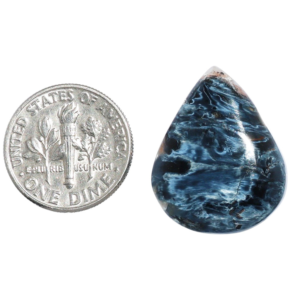 Pietersite 18.5x23x6 mm Pear Shape Polished Gemstone LS116-07167