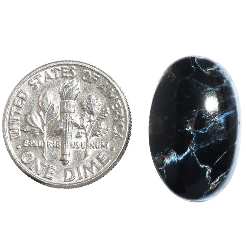 Pietersite 12.7x20.2x4.7 mm Oval Shape Polished Gemstone LS116-07169