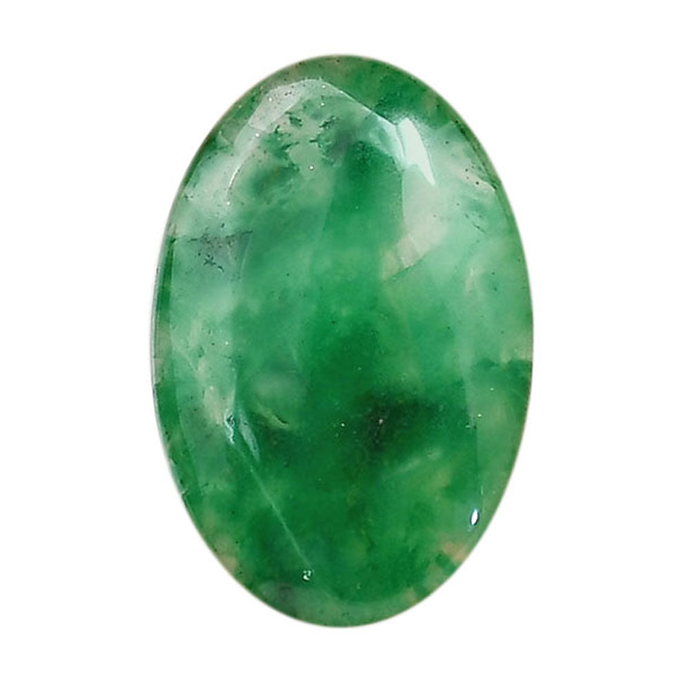 Green Jade 22.35x33.6x5 mm Oval Shape Polished Gemstone LS117-06356