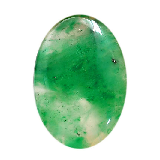Green Jade 22.75x33.5x5 mm Oval Shape Polished Gemstone LS117-06359