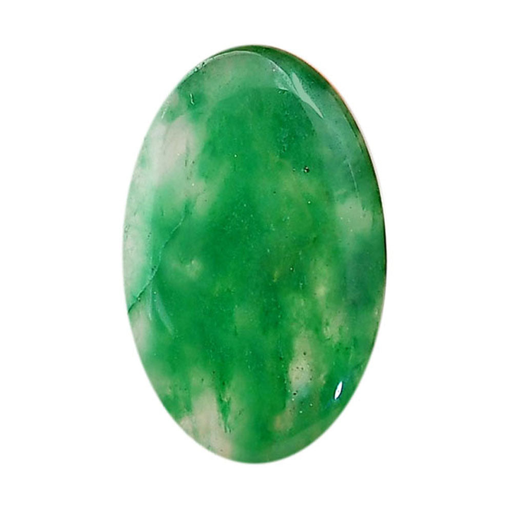 Green Jade 21x33.25x4 mm Oval Shape Polished Gemstone LS117-06360