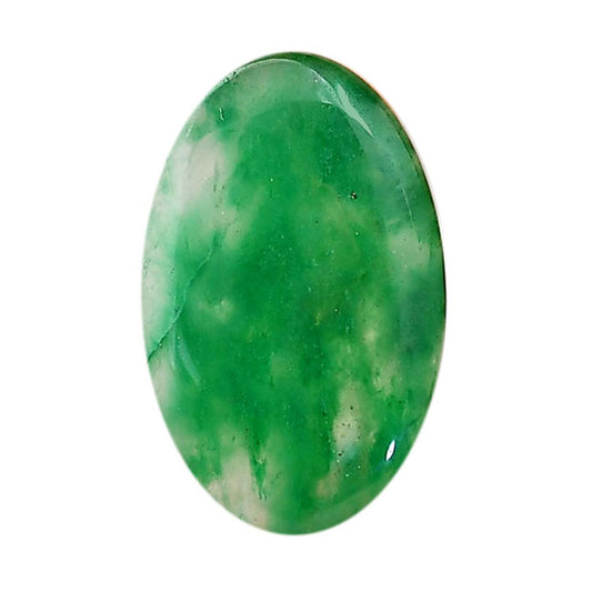 Green Jade 21x33.25x4 mm Oval Shape Polished Gemstone LS117-06360