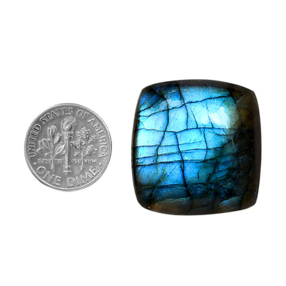 Blue Labradorite 27.75x26x8.7 mm Cushion Shape Polished Gemstone LS118-06365