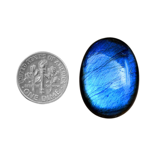 Blue Labradorite 20.3x27.85x6.5 mm Oval Shape Polished Gemstone LS118-06366