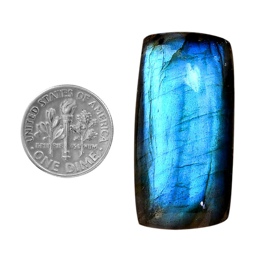 Blue Labradorite 19x37.5x8 mm Baguette Shape Polished Gemstone LS118-06367