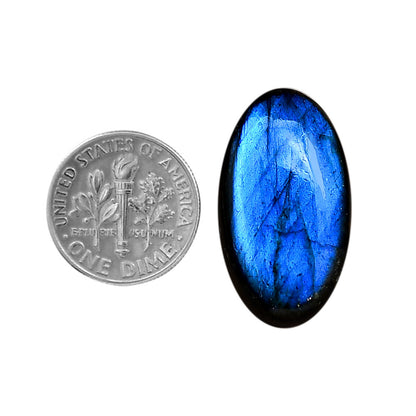 Blue Labradorite 15.5x27x6.4 mm Oval Shape Polished Gemstone LS118-06369
