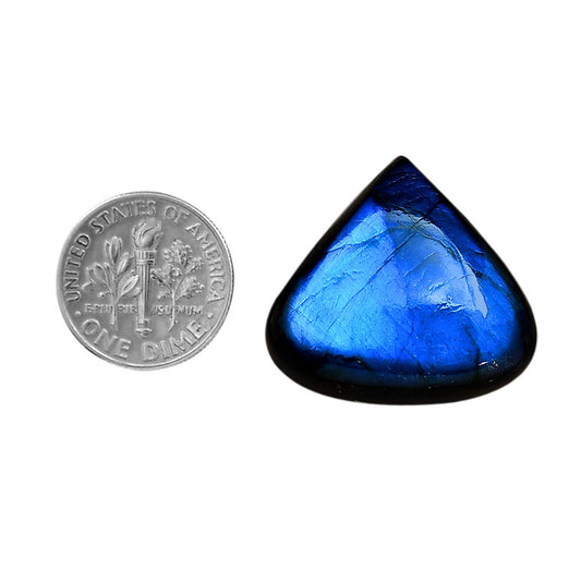 Blue Labradorite 24.4x26.2x6.3 mm Heart Shape Polished Gemstone LS118-06370
