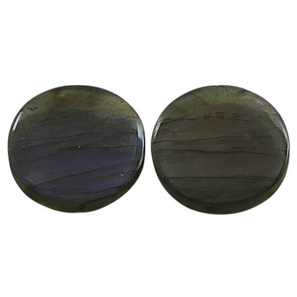 Natural Spectrolite Labradorite 18x18x4 mm Round Shape Polished Gemstone LS118-09346