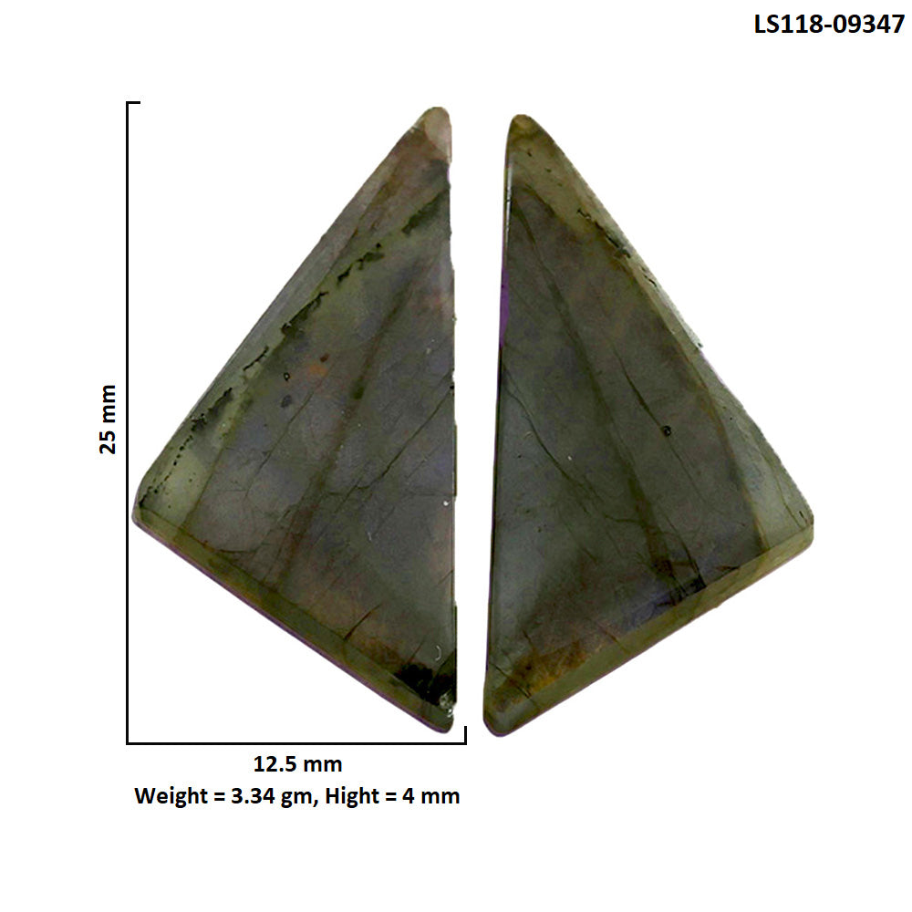Natural Spectrolite Labradorite 12.5x25x4 mm Fancy Shape Polished Gemstone LS118-09347