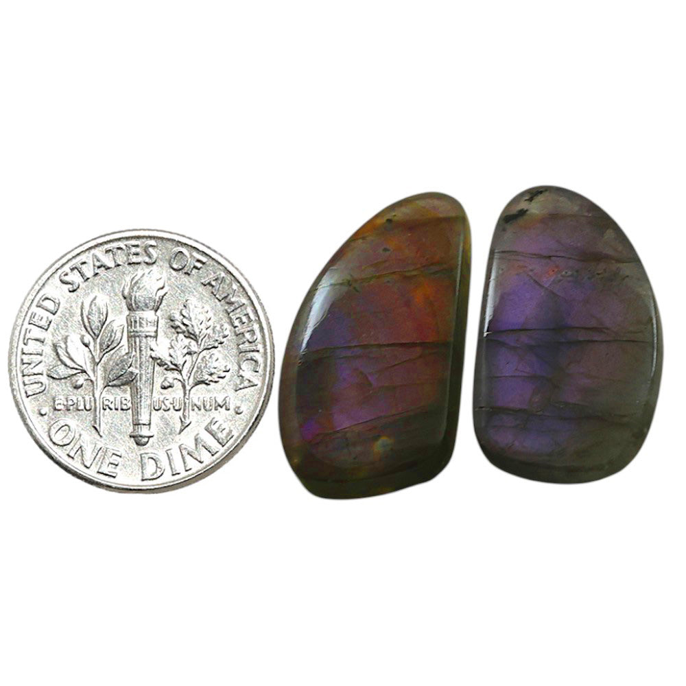 Natural Spectrolite Labradorite 11.7x21.7x3.7 mm Fancy Shape Polished Gemstone LS118-09350