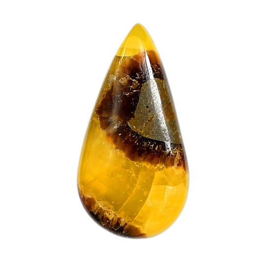 Septarian Dragon Stone 18.3x35x6 mm Pear Shape Polished Gemstone LS119-06378