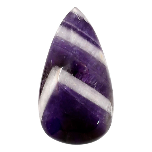 Chevron Amethyst 20.2x36.7x8 mm Pear Shape Polished Gemstone LS12-05264