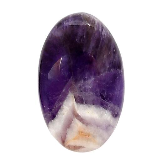 Chevron Amethyst 19x30.5x7.8 mm Oval Shape Polished Gemstone LS12-05266