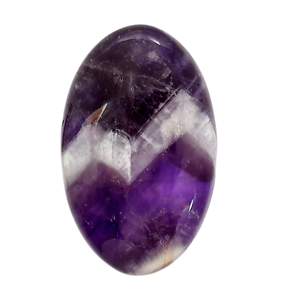 Chevron Amethyst 21.3x34x7.6 mm Oval Shape Polished Gemstone LS12-05269