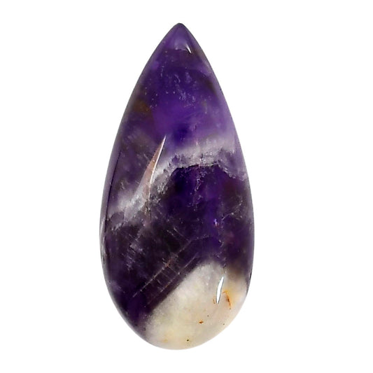 Chevron Amethyst 16.5x34.75x6 mm Pear Shape Polished Gemstone LS12-05270
