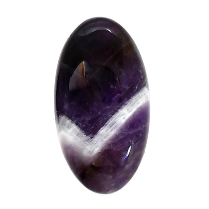 Chevron Amethyst 18.5x34x7.6 mm Oval Shape Polished Gemstone LS12-05271