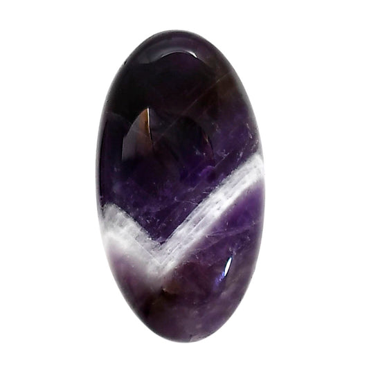 Chevron Amethyst 18.5x34x7.6 mm Oval Shape Polished Gemstone LS12-05271