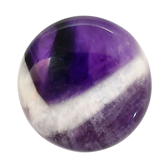Chevron Amethyst 26x26.3x6.3 mm Round Shape Polished Gemstone LS12-05272