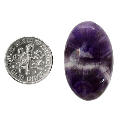 Chevron Amethyst 18.3x29.4x7.5 mm Oval Shape Polished Gemstone LS12-05273