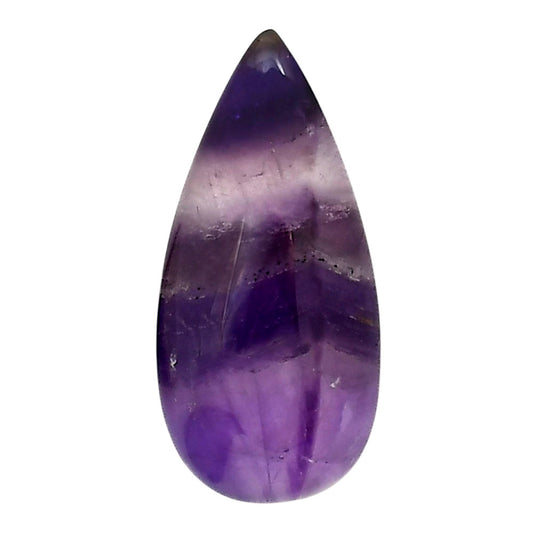 Chevron Amethyst 15.7x32.5x6.2 mm Pear Shape Polished Gemstone LS12-05274
