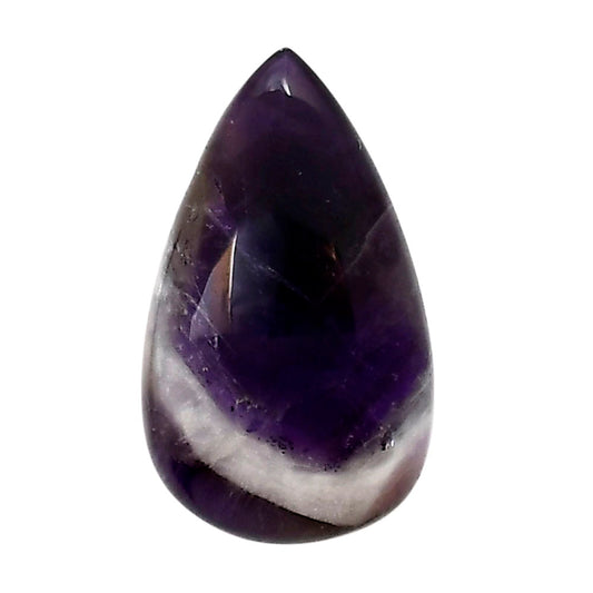 Chevron Amethyst 16.8x28.45x6.4 mm Pear Shape Polished Gemstone LS12-05276