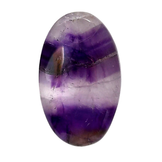 Chevron Amethyst 18.5x30.1x6 mm Oval Shape Polished Gemstone LS12-05277