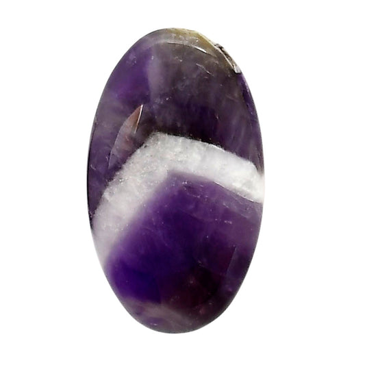 Chevron Amethyst 17x19.1x6 mm Oval Shape Polished Gemstone LS12-05282
