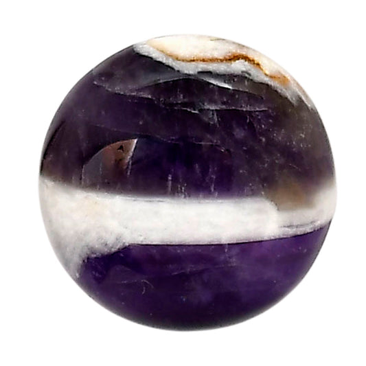 Chevron Amethyst 20x20x6.5 mm Round Shape Polished Gemstone LS12-05283