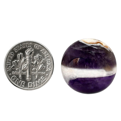 Chevron Amethyst 20x20x6.5 mm Round Shape Polished Gemstone LS12-05283