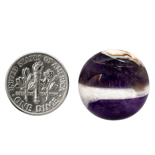 Chevron Amethyst 20x20x6.5 mm Round Shape Polished Gemstone LS12-05283