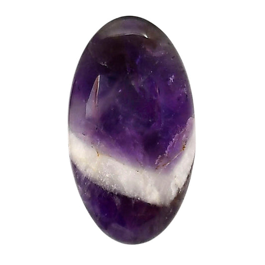 Chevron Amethyst 16x28.5x6 mm Oval Shape Polished Gemstone LS12-05284