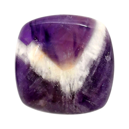 Chevron Amethyst 26.9x27.1x7.7 mm Cushion Shape Polished Gemstone LS12-05285