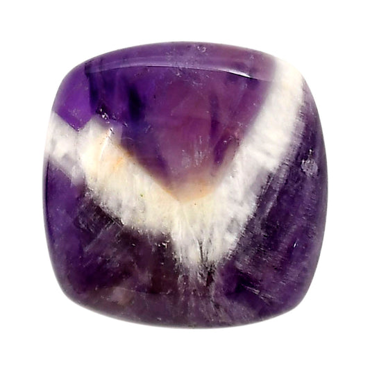 Chevron Amethyst 26.9x27.1x7.7 mm Cushion Shape Polished Gemstone LS12-05285