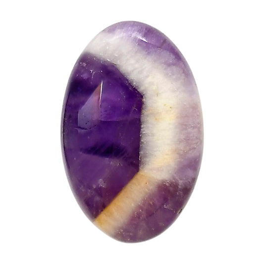 Chevron Amethyst 20.3x31.5x7 mm Oval Shape Polished Gemstone LS12-05290