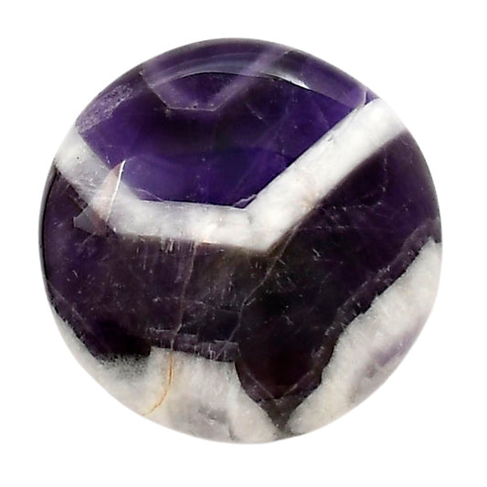 Chevron Amethyst 27x27.3x7.7 mm Round Shape Polished Gemstone LS12-05291
