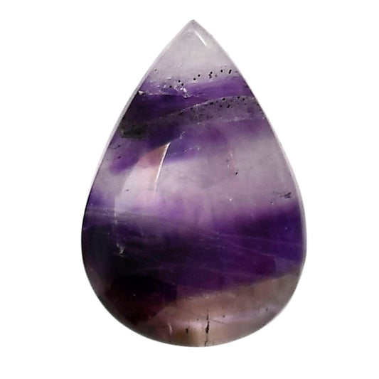 Chevron Amethyst 20.3x29.5x7 mm Pear Shape Polished Gemstone LS12-05296