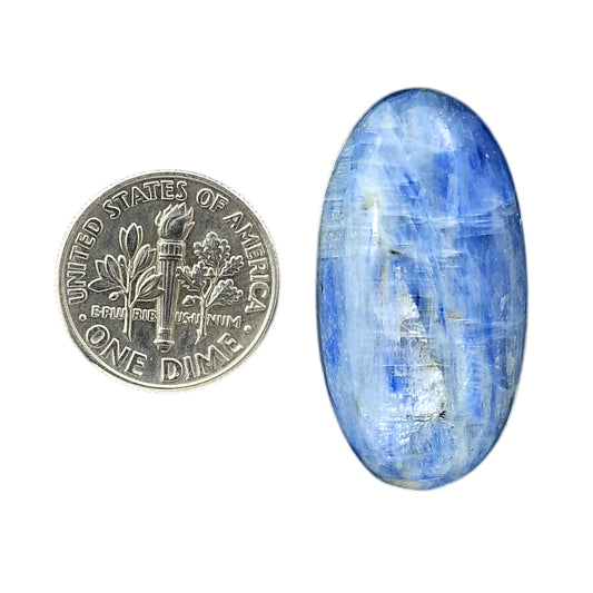 Blue Kyanite 16.8x32x6 mm Oval Shape Polished Gemstone LS120-06383