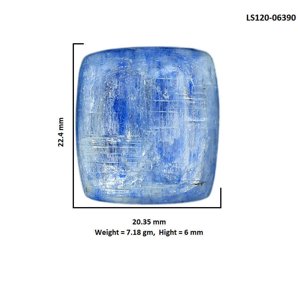 Blue Kyanite 20.35x22.4x6 mm Cushion Shape Polished Gemstone LS120-06390