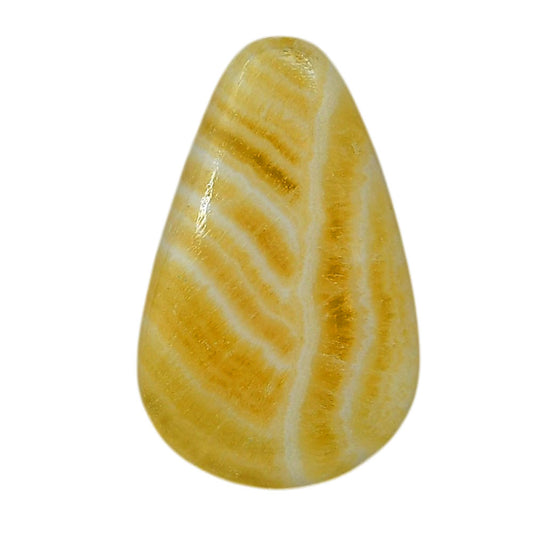 Yellow Aragonite 19.3x30.8x5 mm Fancy Shape Polished Gemstone LS121-06407