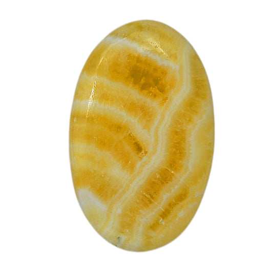 Yellow Aragonite 20x31.85x5 mm Oval Shape Polished Gemstone LS121-06410