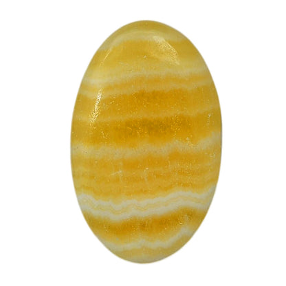 Yellow Aragonite 20x32.3x5 mm Oval Shape Polished Gemstone LS121-06414