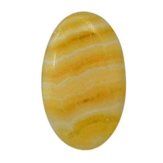 Yellow Aragonite 19x30.9x5 mm Oval Shape Polished Gemstone LS121-06417