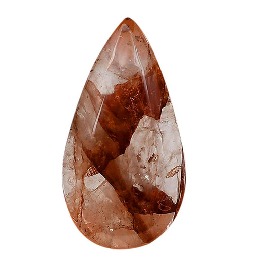 Red Fire Quartz 18.4x34.45x6.2 mm Pear Shape Polished Gemstone LS122-06424