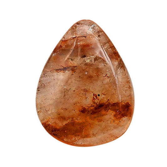 Red Fire Quartz 18.6x24x6.5 mm Pear Shape Polished Gemstone LS122-06426