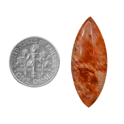 Red Fire Quartz 12.5x31x6 mm Marquise Shape Polished Gemstone LS122-06427