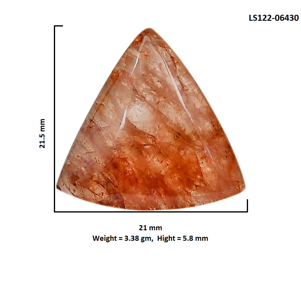 Red Fire Quartz 21x21.5x5.8 mm Fancy Shape Polished Gemstone LS122-06430