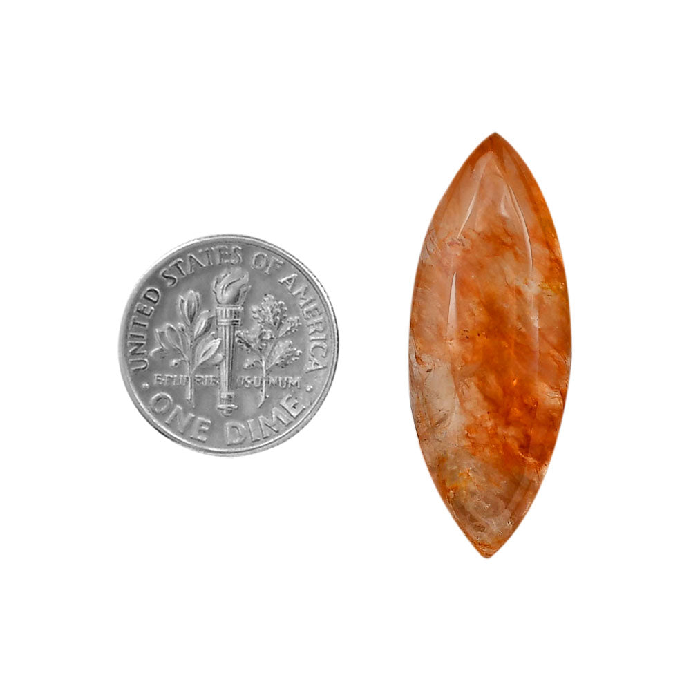 Red Fire Quartz 13.5x34.45x6.5 mm Marquise Shape Polished Gemstone LS122-06432